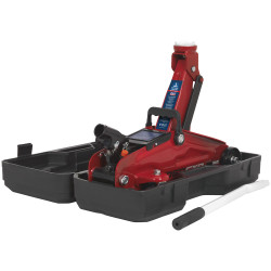 Sealey 1050CXD Trolley Jack 2tonne Short Chassis with Storage Case