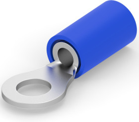 Insulated ring cable lug, 1.25-2.0 mm², AWG 16, 4.34 mm, M4, blue, 8-53941-1