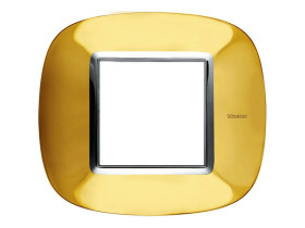 AXOLUTE Ramka 1 pojedyncza owalna 2 moduły złoty połysk HB4802OR LEGRAND