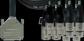 CFD 3 DFMY CORDIAL 1x D-sub, 4x XLR male 3-pin, 4x XLR female 3-pin, 3.00 m