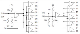 Dual 1:5 Differential LVPECL/LVECL/HSTL Clock and Data Drivers