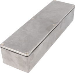 Aluminum die cast enclosure, (L x W x H) 254 x 70 x 50 mm, natural, IP65, 1590WBX