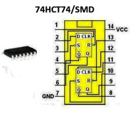 Układ cyfrowy 74HCT74/SMD