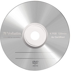 Płyta DVD+RW Verbatim 4,7GB Matt Silver