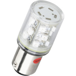 Barthelme 52192411 Rotating 15x LED Assembly Red 240V AC BA15d