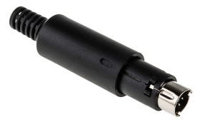 Wtyk Din 6 -pinowe Męski Montaż na kablu Miniaturowe 50 V AC/DC