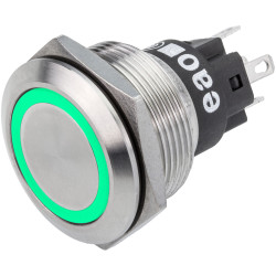 EAO 82-6153.1133 EAO Series82 82-6153.1133 Illum Button Mo22mm Flat Green 12V