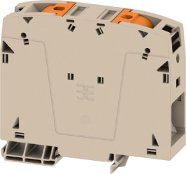 Through terminal block, push-in connection, 95 mm², 232 A, 8 kV, dark beige, 2694060000
