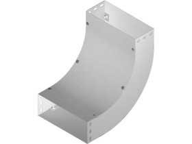 Łuk 90st LUPJ100H100 grubość blachy 1,0mm 115714 BAKS