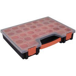 Quadrios 23SA092 Plastic Assortment Box 15 Compartments Clip Lock