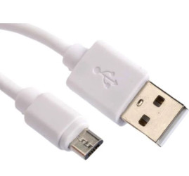 Kabel USB Złącze A USB A Złącze B USB B dł. 800mm Przewód USB USB 2.0 kolor: Biały