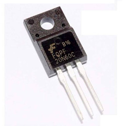 TRANZYSTOR 20N60 N-Channel MOSFET 20A 600V 50W TO220F FQPF20N60
