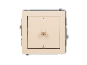 DECO Wyłącznik 2-biegunowy w stylu amerykańskim beżowy 1DWPUS-9 KARLIK