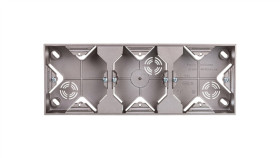 As Puszka Natynkowa Potrójna Satyna Light Pnp-3G/45