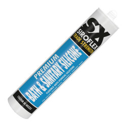 Siroflex SXSS310W Premium Bath &amp; Sanitary Silicone White 310ml