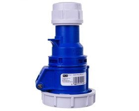 Gniazdo przenośne 16A 3P 230V niebieskie IP67 SHARK 2132-6