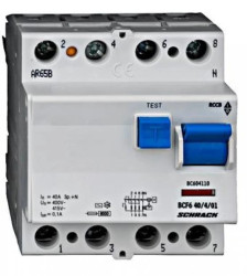 Wyłącznik różnicowoprądowy 40A/3+n/100mA/typ AC,6kA Seria BC