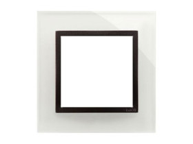 SIMON 54 Ramka 1 pojedyncza Nature-Szkło BURZOWA CHMURA IP20/IP44* (*IP44-należy zastosować uszczelkę ramki DUN1) DRN1/72 KONTAK