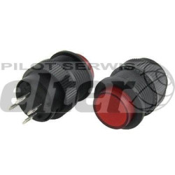 Przeł. przycisk. okragły śr. podśw. ON-OFF czerw.