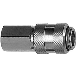 Quick-release coupling, L 54.5 mm, 35 bar, stainless steel, for hose, 107421
