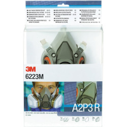 3M&#x2122; DE272917373 6223M Gas &amp; Vapour Mask Set A2P3R