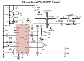 Slew Rate Controlled Ultralow Noise Push-Pull DC/DC Controller