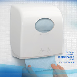 Ręczniki do rąk, 19.8 cm x 350 m, warstwy: 1, Niebieski, Rolka, arkusze: 6, Essential