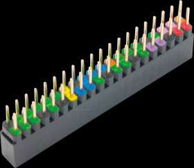 Raspberry Pi - GPIO Header, 40-pin, RM 2.54, colour coded