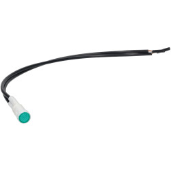 Bulgin L295000NAE 8mm Mounting Hole Green 230V Neon Leaded Panel Indicator