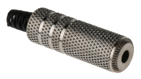 Złącze Jack 3,5 mm Żeński Stereo Montaż na kablu Naturalny