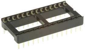 Podstawka DIL 2.54mm Pitch 15.24mm Row Spacing 28-pinowe, Przewlekany Formowany Pin, 10A Winslow