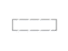 DECO Ramka wypełniająca 4 poczwórna grafitowy mat 28DRW-4 KARLIK