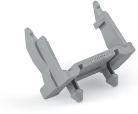 Mounting adapter, 4 pole, gray, for plug/socket, 890-304