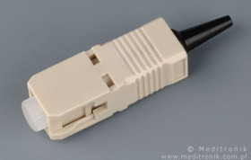 Złącze światłowodowe wielomodowe SC z 0,9mm osłonką czarną