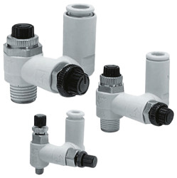 Regulator przepływu SMC Gwintowany Regulator prędkości ASD