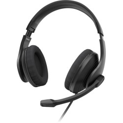 Hama 139935 HS-USB300 V2 on-ear headset stereo black for PC offices
