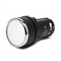 Przycisk sterowniczy monoblok, kryty, niestabilny, 1NO+1NC, biały T0-MB102DB