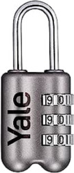 Kłódka szyfrowa średnica szekli: 3mm Yale1 Kłódka szyfrowa W budynkach