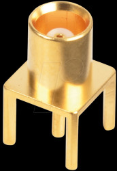 R113426000 MCX panel jack, PCB, straight