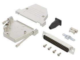 DTSL-RGLJSS-37MSSL D-Sub męskie kątowe 45 lutowanie na przewód UNC 4-40 PIN 37