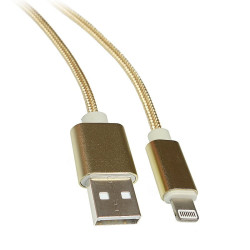Kabel USB-Apple iPhone 2m HQ Lightning kolor GOLD USB2.0