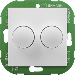 Ehmann 4295x0700 Rotary Dimmer Double Phase White LED/Light/Halogen