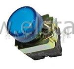 Kontrolka niebieska koł. metal max 230V 2.6Wmax