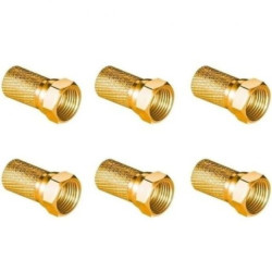 Wtyk sat F 6,8 mm Gold CU LB0104 Vayox (opakowanie 6 szt.) PAK.