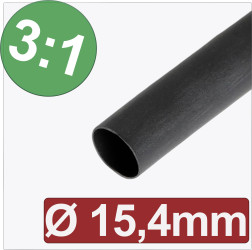 Quadrios 24CA290 Rurka termokurczliwa z klejem 24CA290, 3:1, od 15.40 mm do 5.13 mm, 1 m