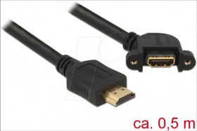 85467 Cable HDMI A male &gt; HDMI A female 4K, 110°, 50 cm