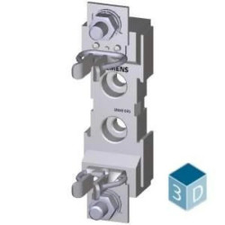 Podstawa bezpiecznikowa NH00 1P 160 A 690 V (1000 V) przyłącze płaskie 95mm2 3NH3030 /3szt./