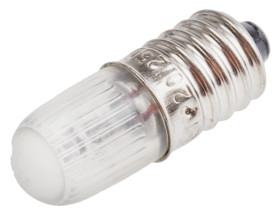 Lampka kontrolna Pomarańczowy 250V E10 długość 30mm