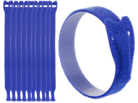 Opaski rzepowe 20x200 BTB Straps niebieskie /opakowanie 10szt./