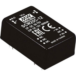Mean Well SCW20B-15 SCW20-series DC/DC converter 1.333A 20W 1 output
